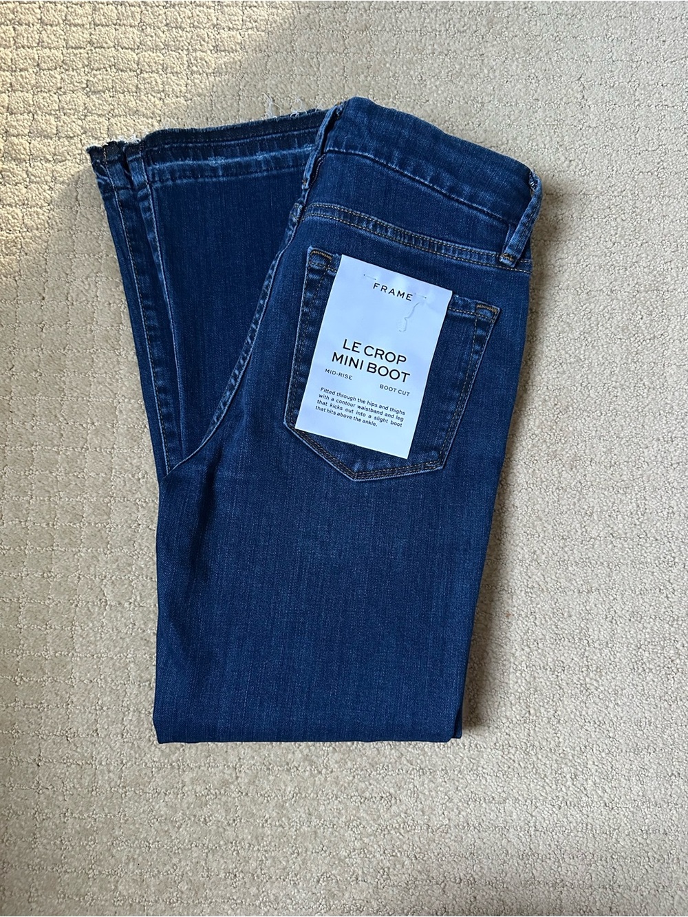 NWT Frame Le mini crop boot
